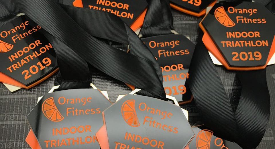 Медали акрил+нержавейка для Orange Fitness